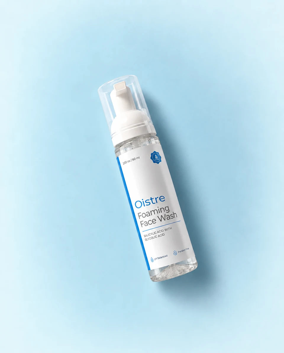 Oistre Foaming Face Wash — studio photograph